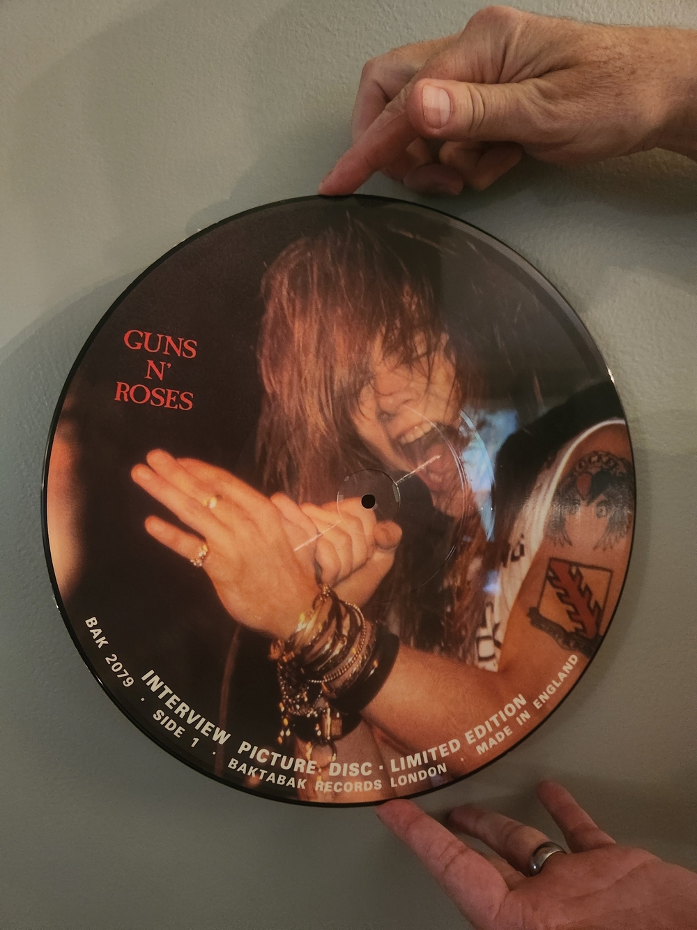 Guns N' Roses Picture Disc Vinyl - Red & Black Artwork